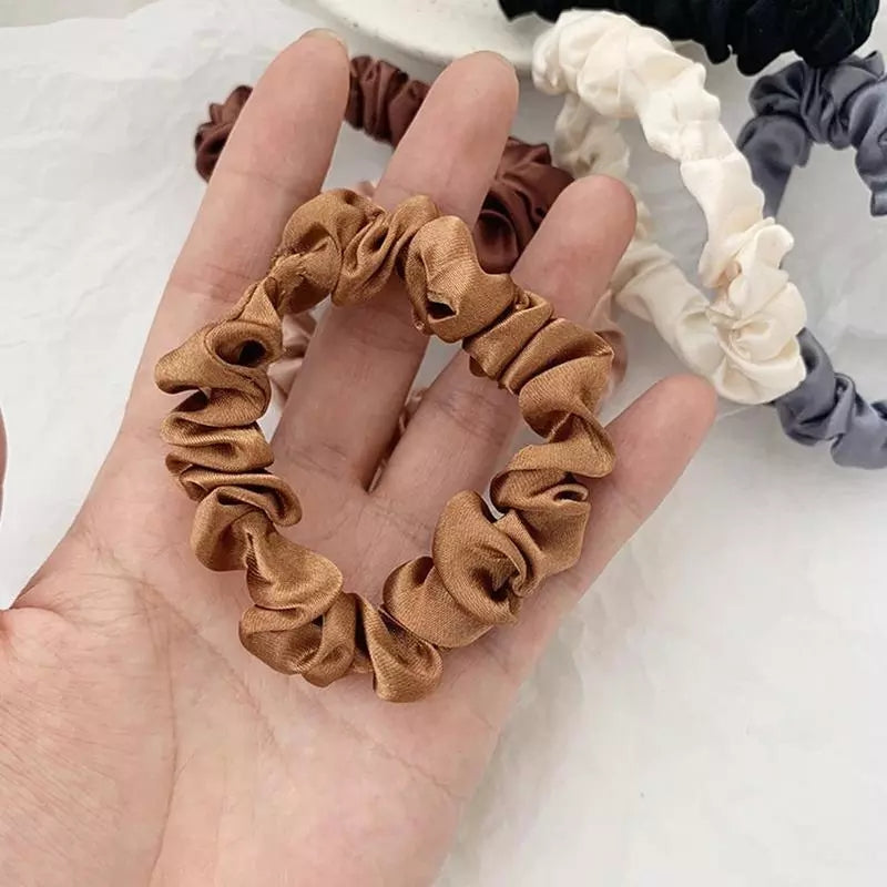 6pcs Women Solid Color Hair Tie