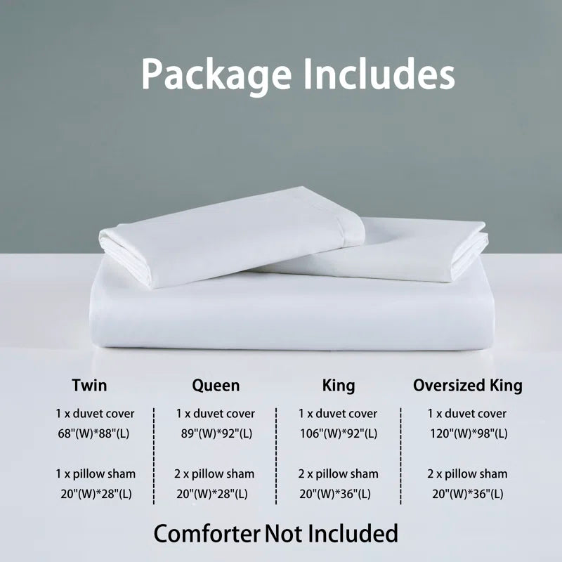 Yellow/Lilac/Green Floral Fabric Duvet Cover Set