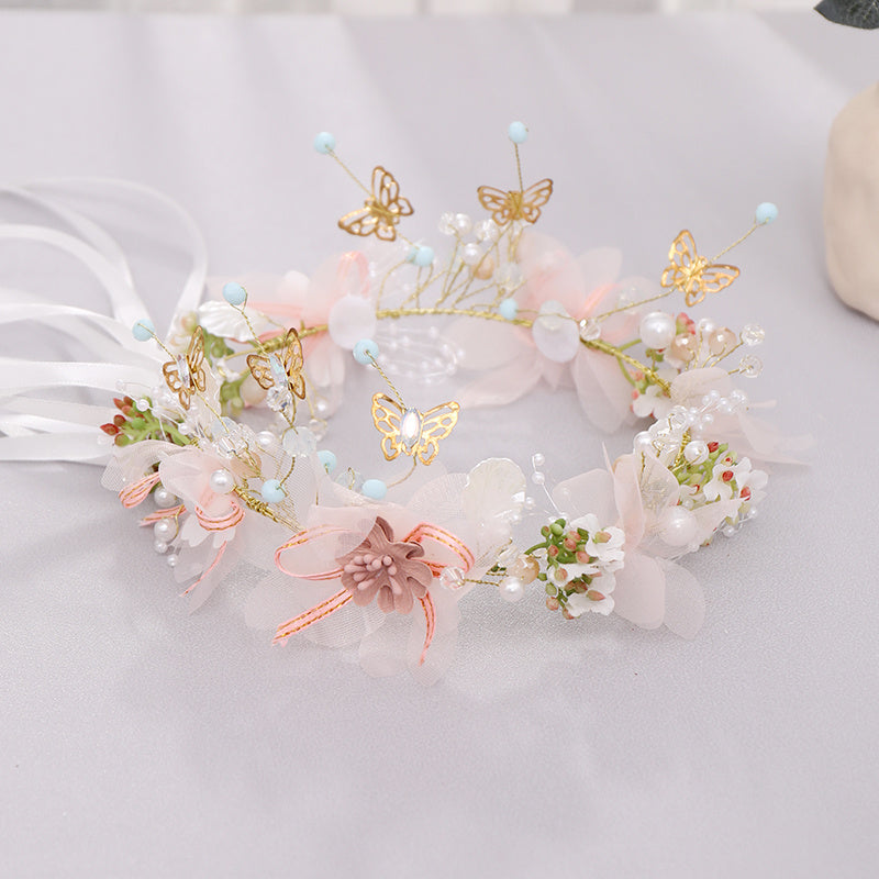 Delicate Butterfly Flower Headband