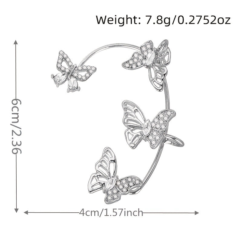 Women'S Elegant Butterfly Ear Cuffs