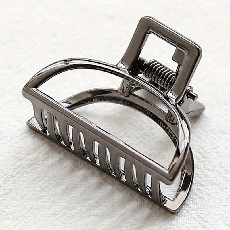 Alloy Golden Hair Claw Clip Non-Slip Strong Hold Grip