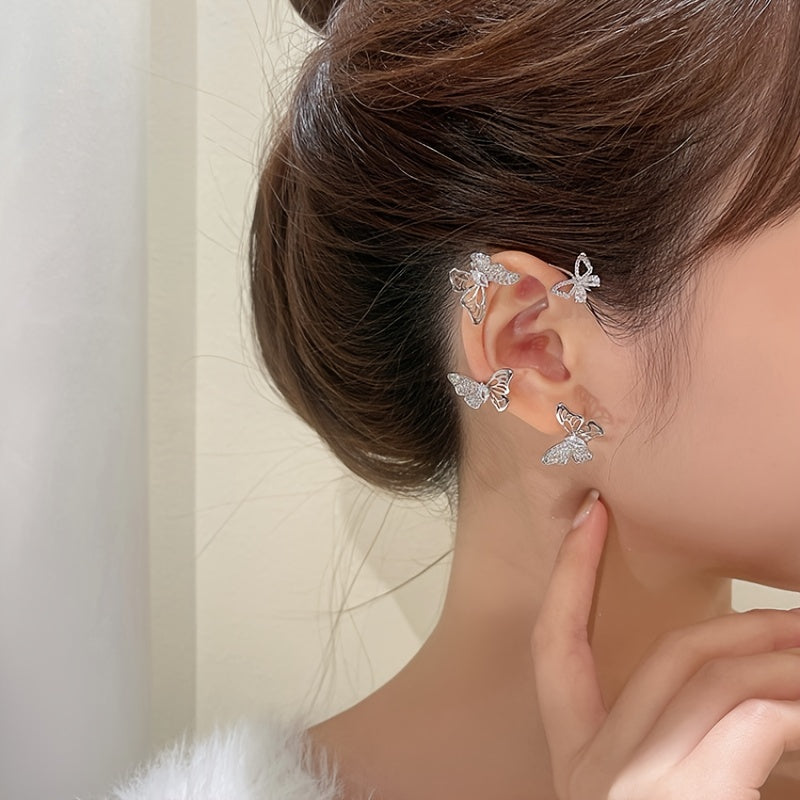 Women'S Elegant Butterfly Ear Cuffs