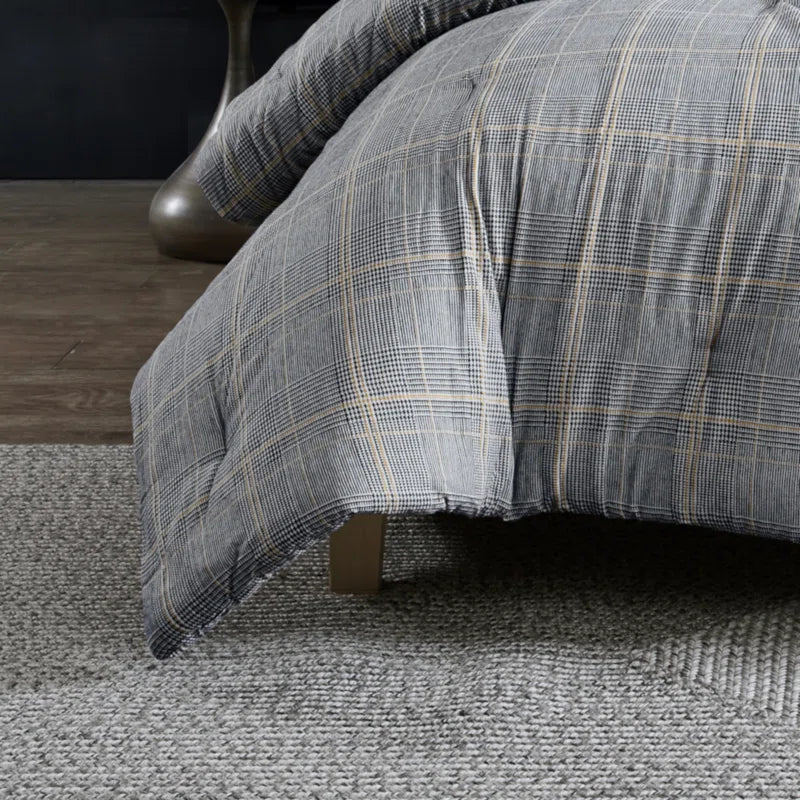 Sussex Flannel Black Duvet Cover Set