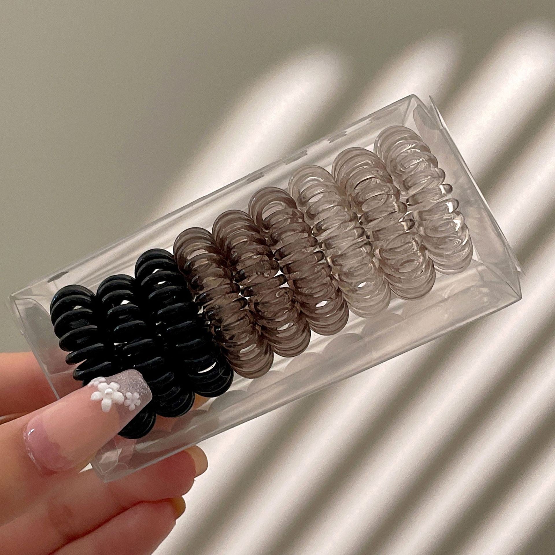 9 Pcs No Crease Spiral Hair Ties