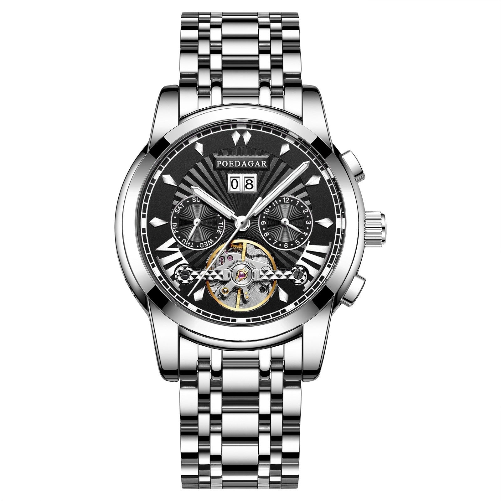 Durable Men’s Automatic Watch – Waterproof Multifunction Mechanical Timepiece