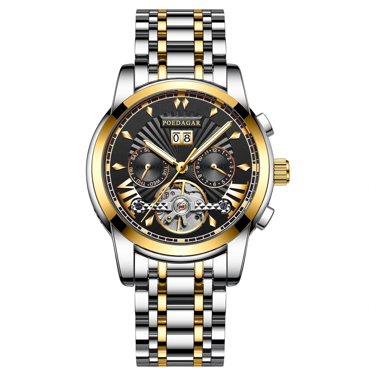 Durable Men’s Automatic Watch – Waterproof Multifunction Mechanical Timepiece