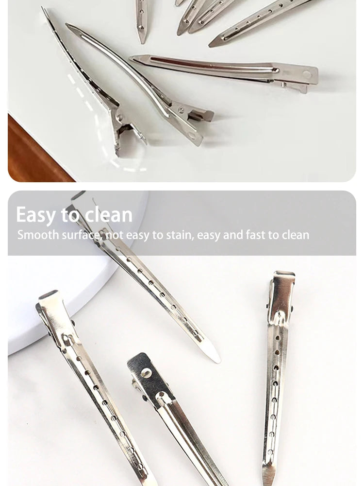 Hair Salon Hair Clips Metal Duckbill Crocodile Curling Hair