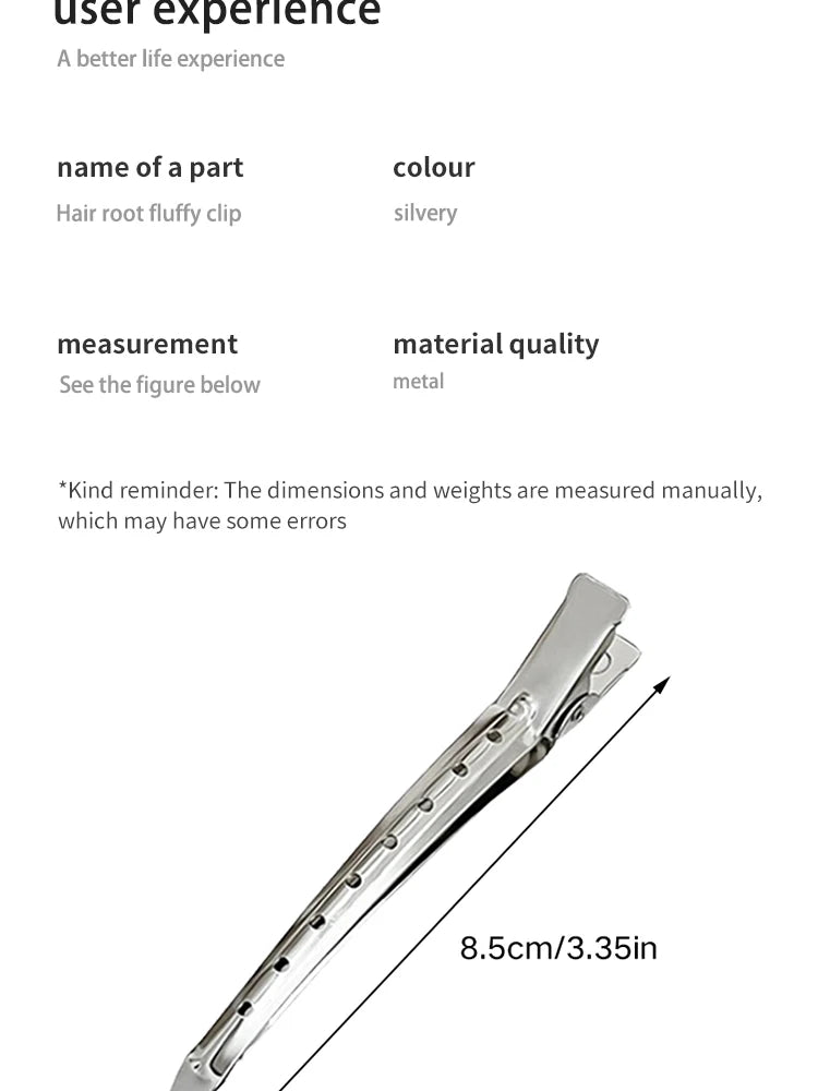 Hair Salon Hair Clips Metal Duckbill Crocodile Curling Hair