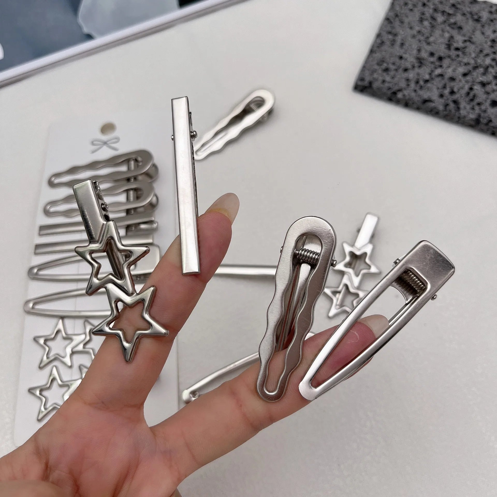 Sliver Metal Hair Clips