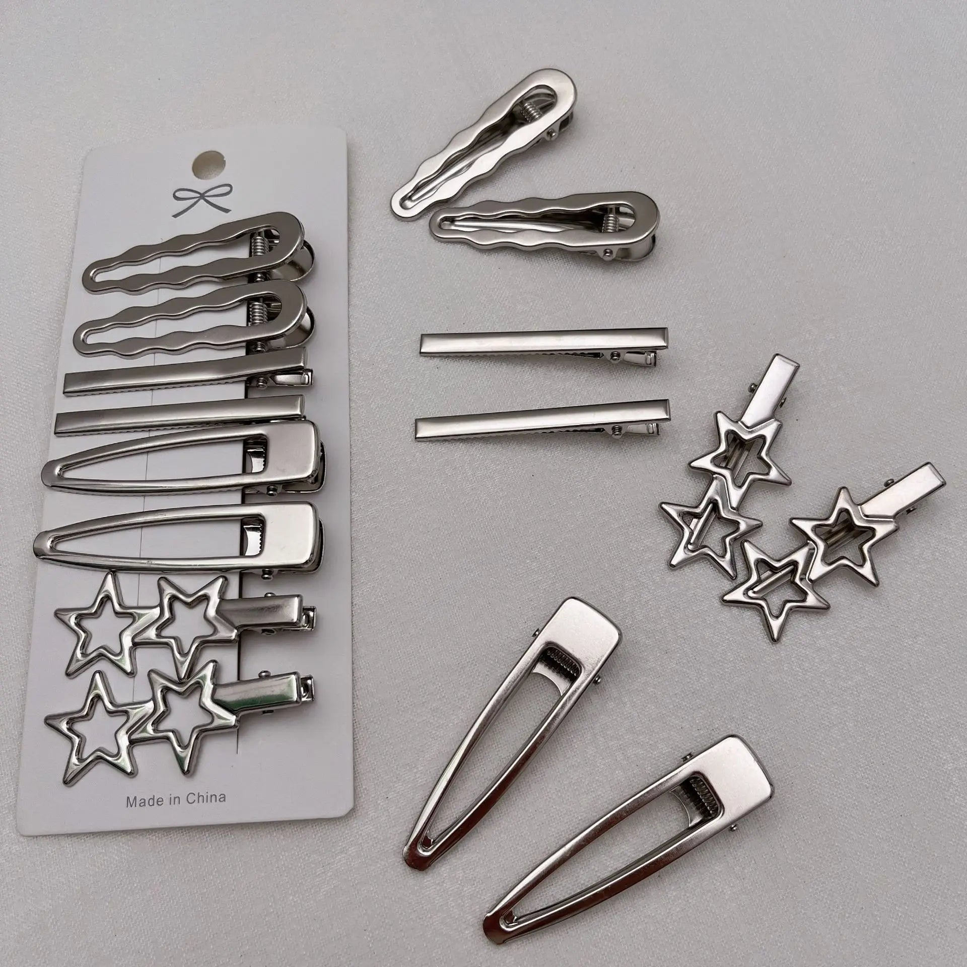 Sliver Metal Hair Clips