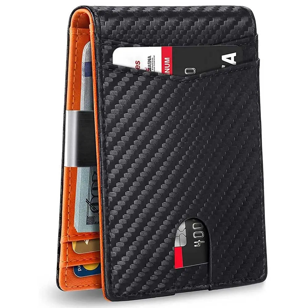 Minimalist RFID Leather Wallet (Slim + High Perceived Value)