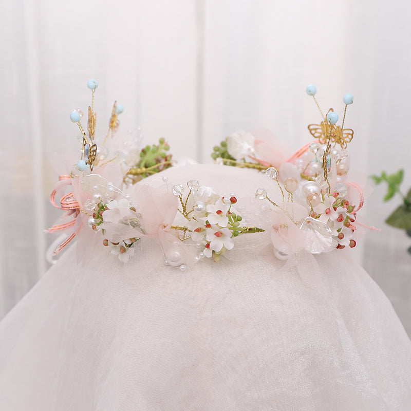 Delicate Butterfly Flower Headband