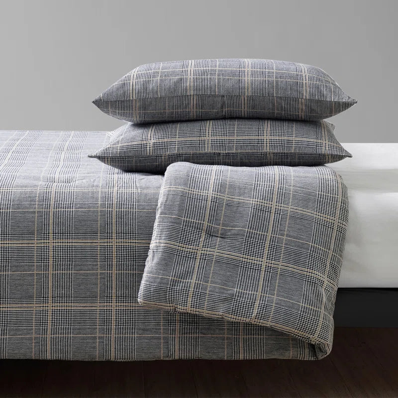 Sussex Flannel Black Duvet Cover Set