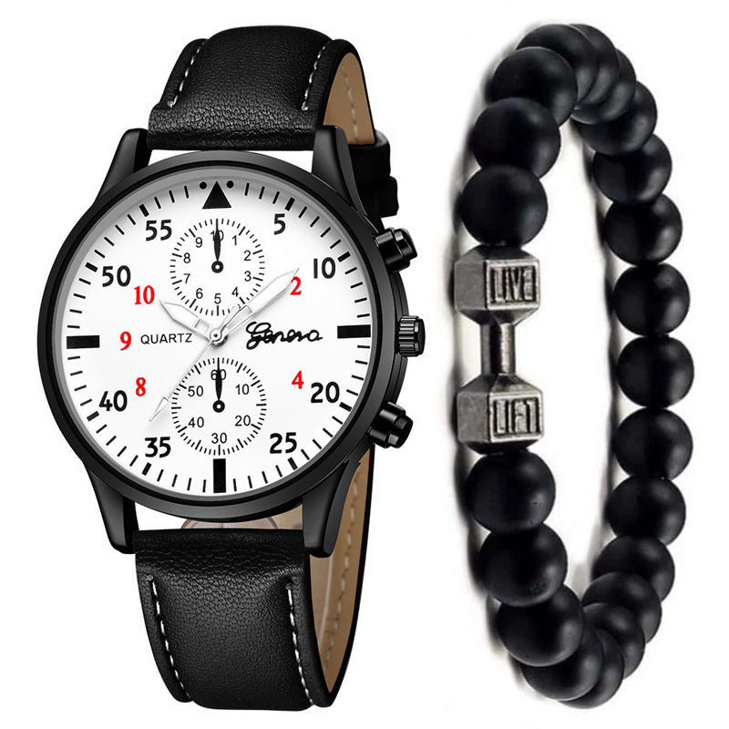 Men's Watch Fashion Quartz Watch Bracelet Set