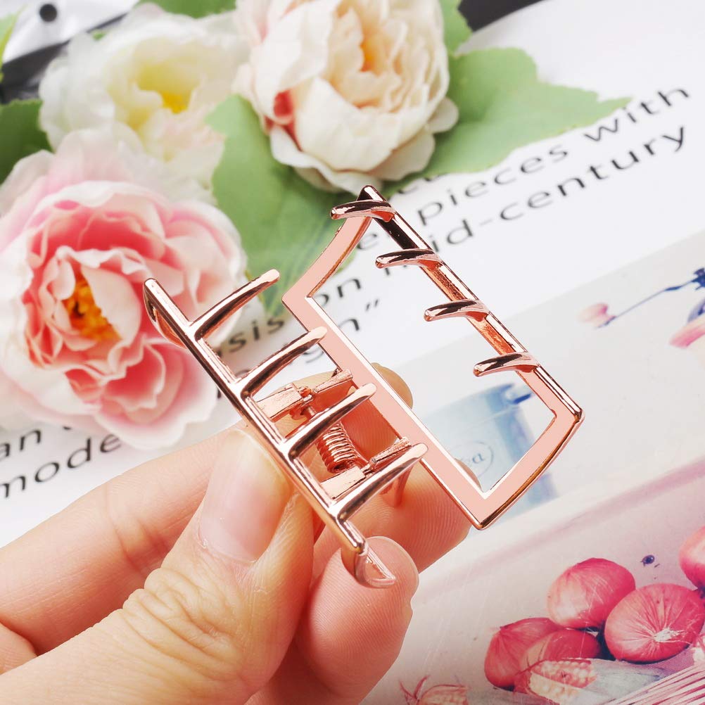 Alloy Golden Hair Claw Clip Non-Slip Strong Hold Grip