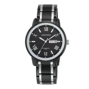 Mens Armitron Two-Tone Bracelet Watch