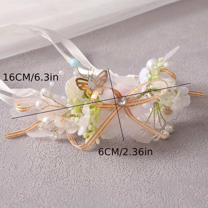 Delicate Butterfly Flower Headband