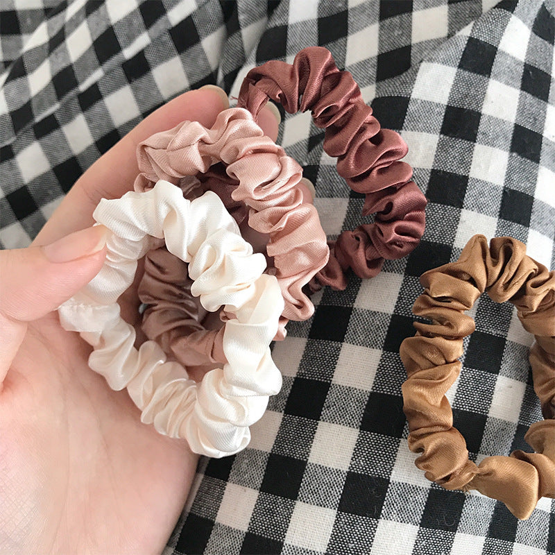 6pcs Women Solid Color Hair Tie