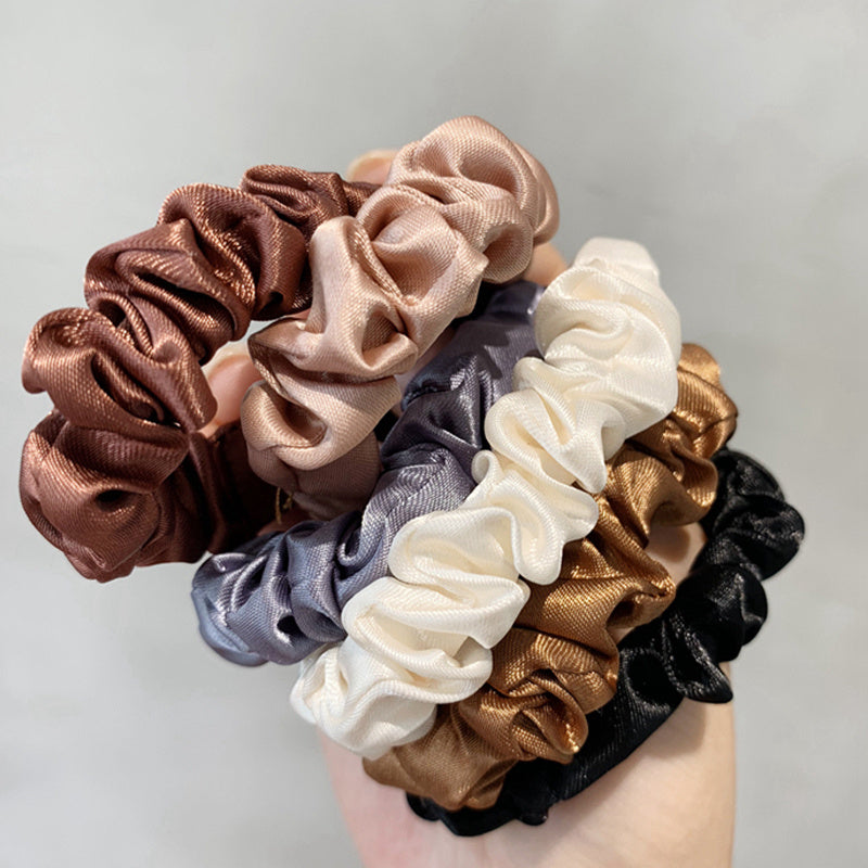 6pcs Women Solid Color Hair Tie