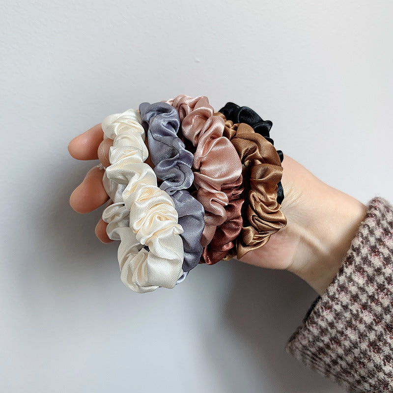 6pcs Women Solid Color Hair Tie