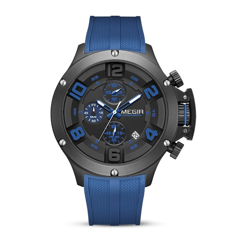 Men’s Chronograph Sports Watch – Multi-Function Quartz