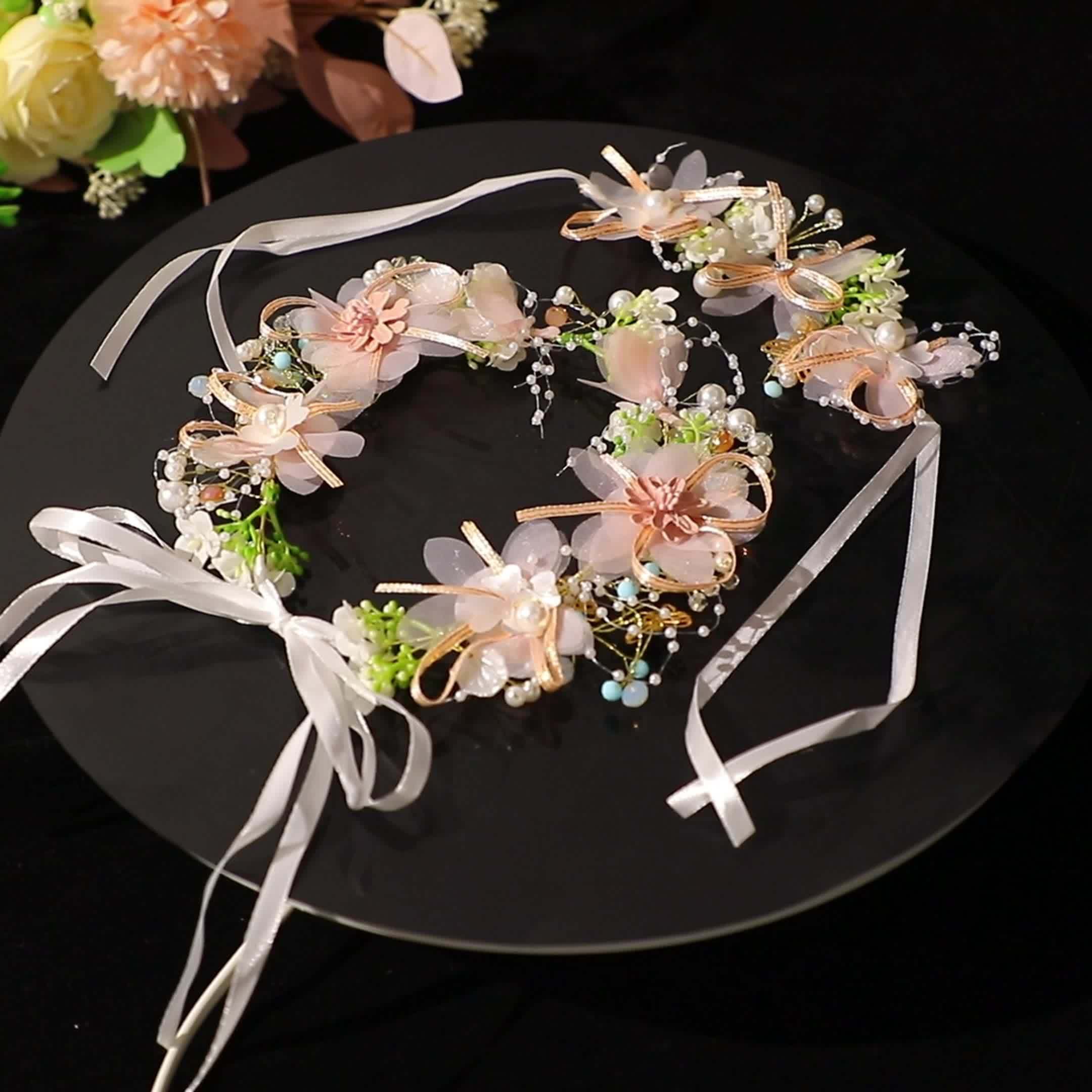 Delicate Butterfly Flower Headband