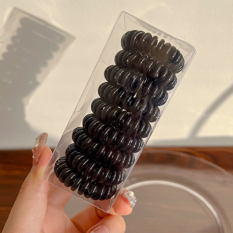 9 Pcs No Crease Spiral Hair Ties