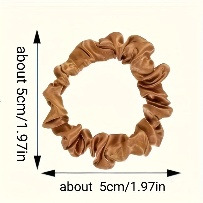 6pcs Women Solid Color Hair Tie