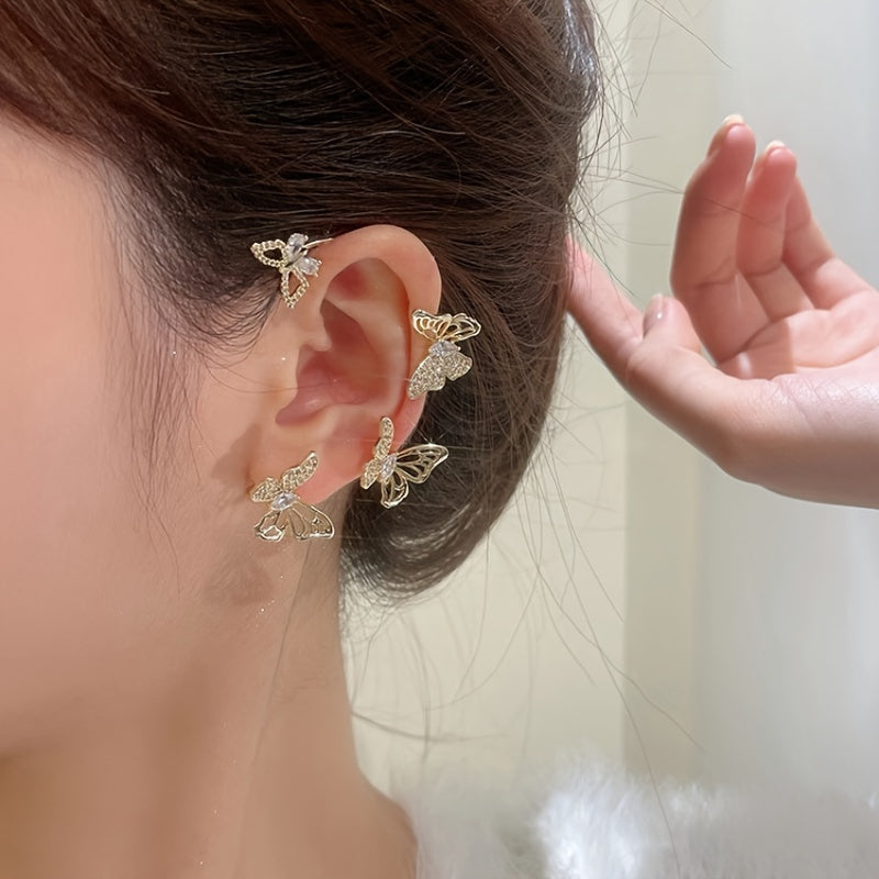 Women'S Elegant Butterfly Ear Cuffs