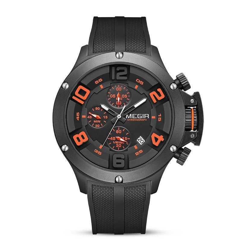 Men’s Chronograph Sports Watch – Multi-Function Quartz