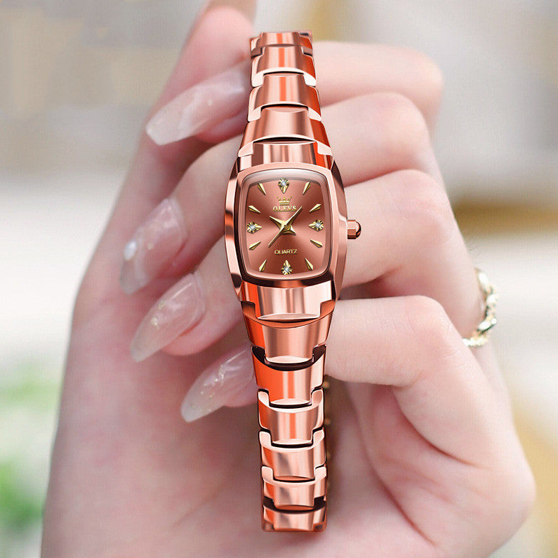 Tungsten Steel Quartz Women's Watch