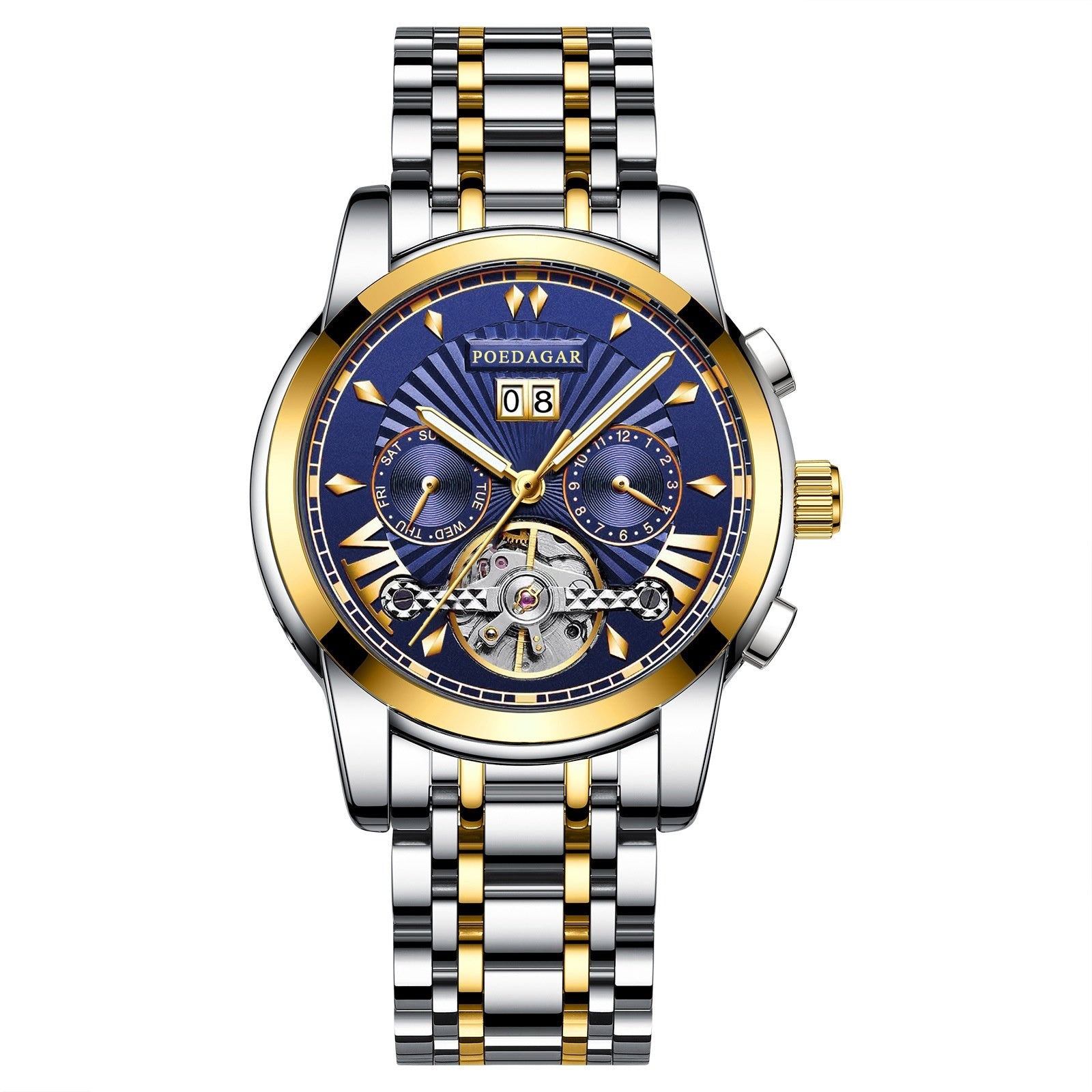 Durable Men’s Automatic Watch – Waterproof Multifunction Mechanical Timepiece