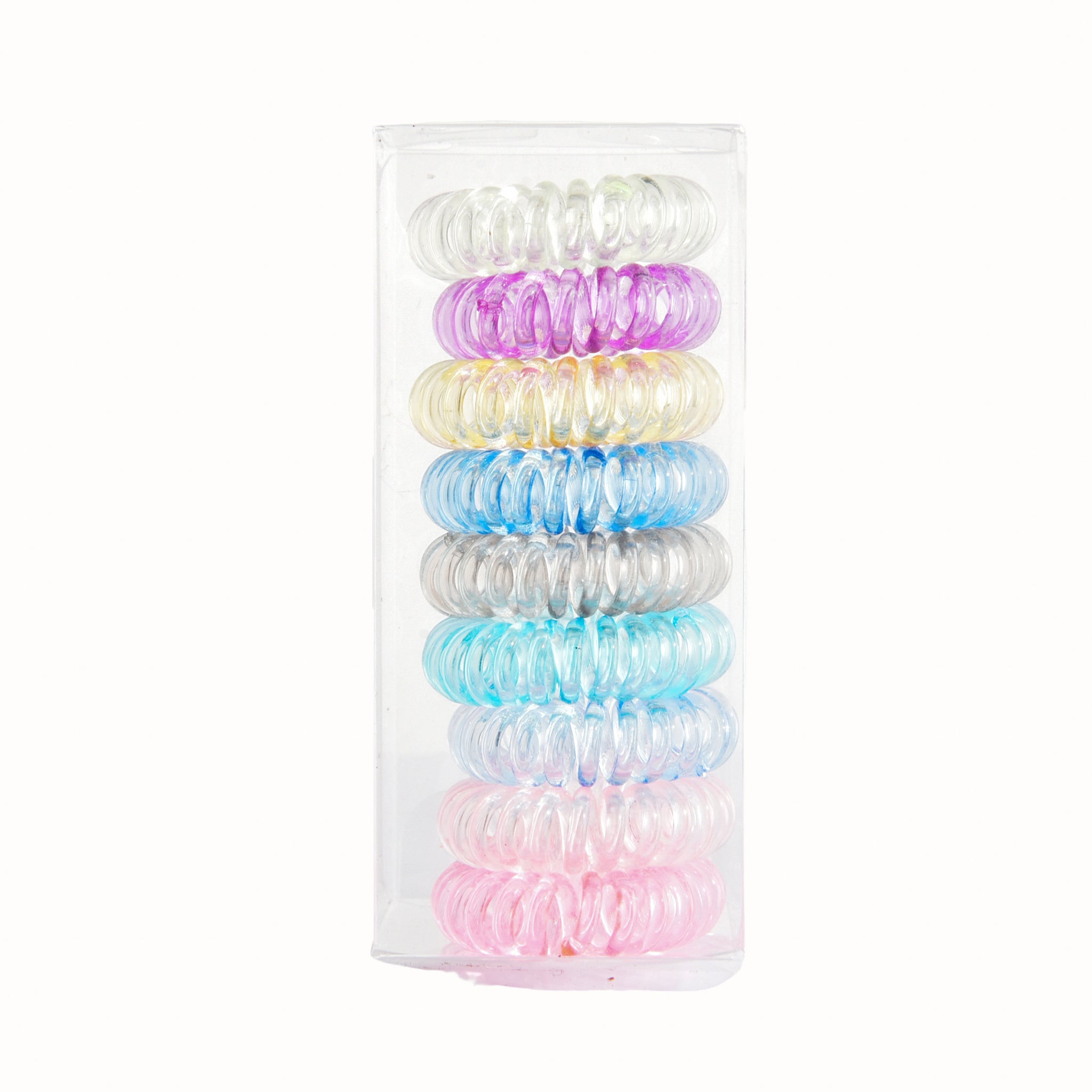 9 Pcs No Crease Spiral Hair Ties