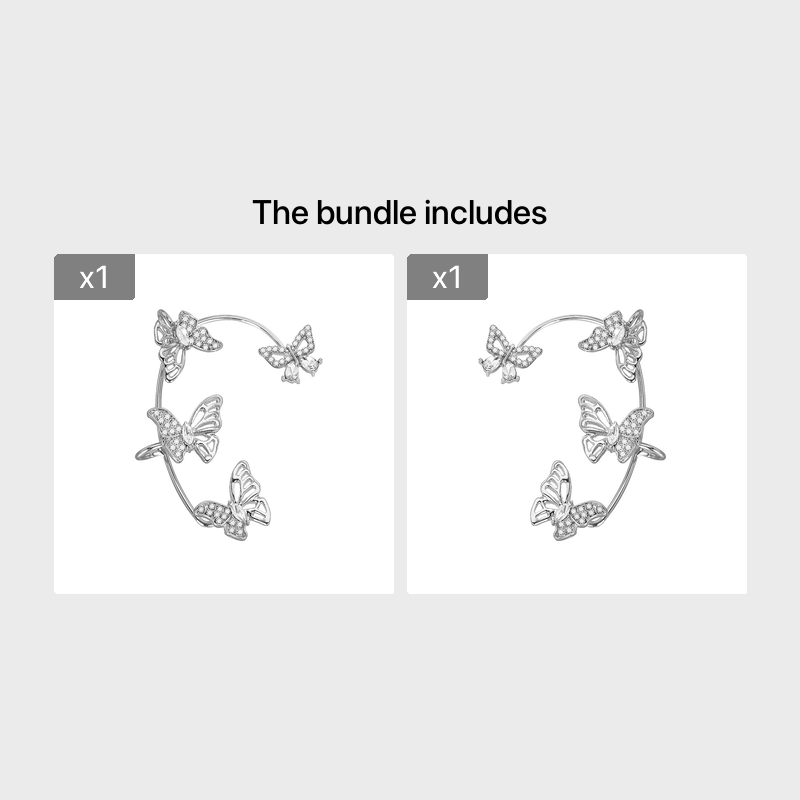 Women'S Elegant Butterfly Ear Cuffs