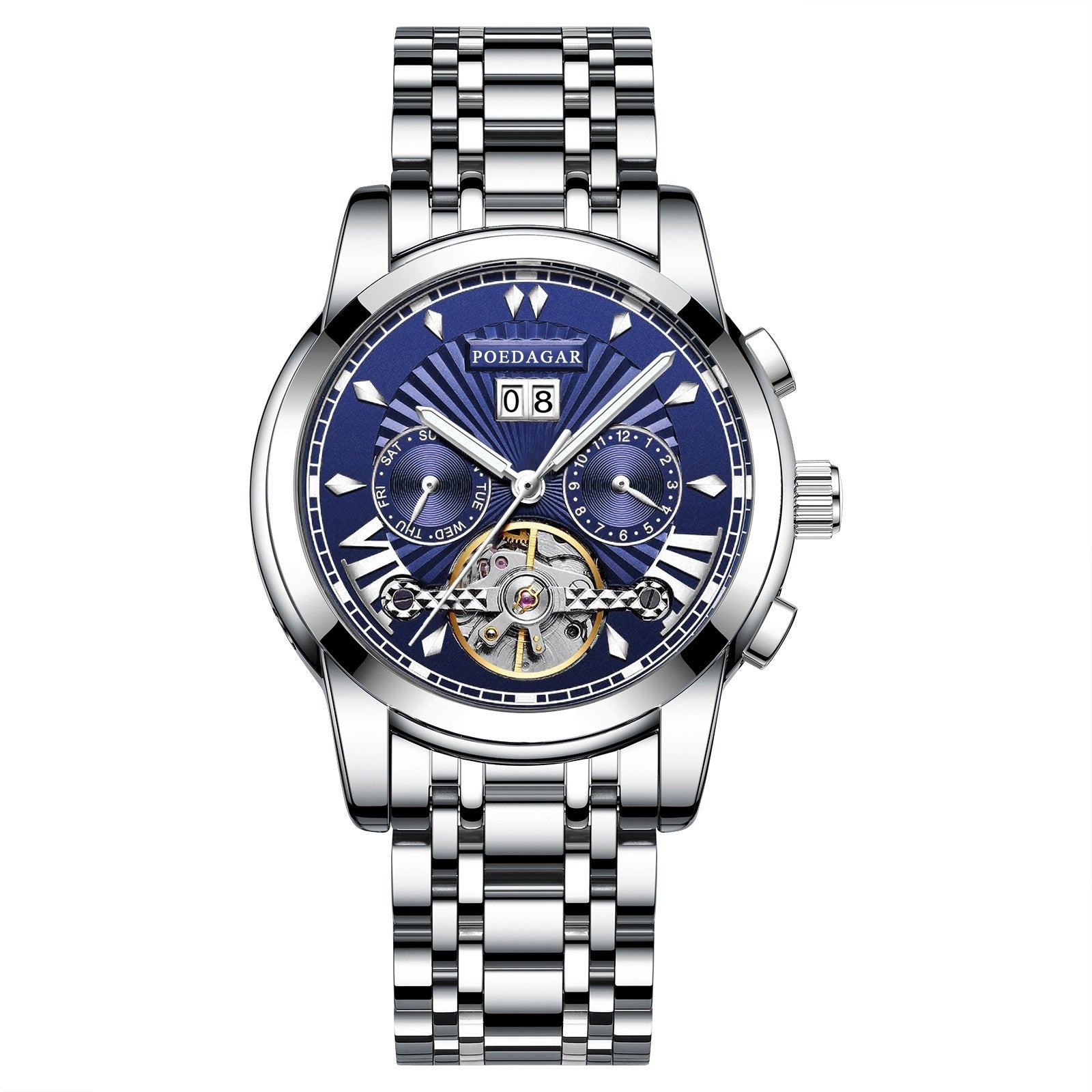 Durable Men’s Automatic Watch – Waterproof Multifunction Mechanical Timepiece