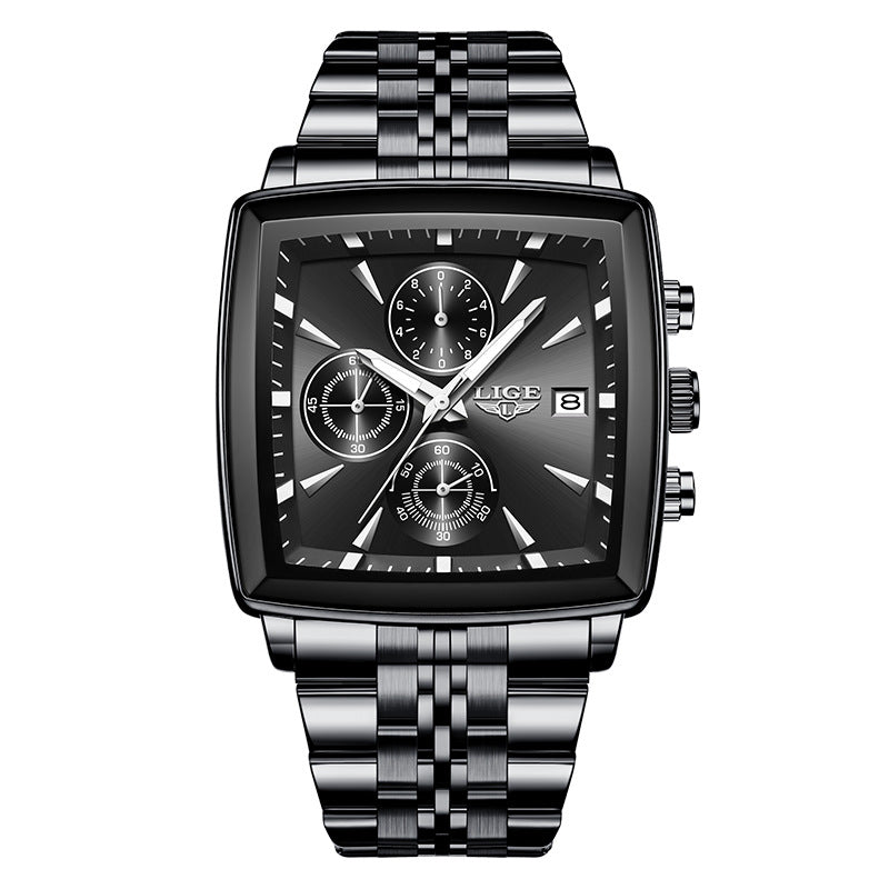 Luxury Square Dial Watch for Men – Business & Casual Personality Style