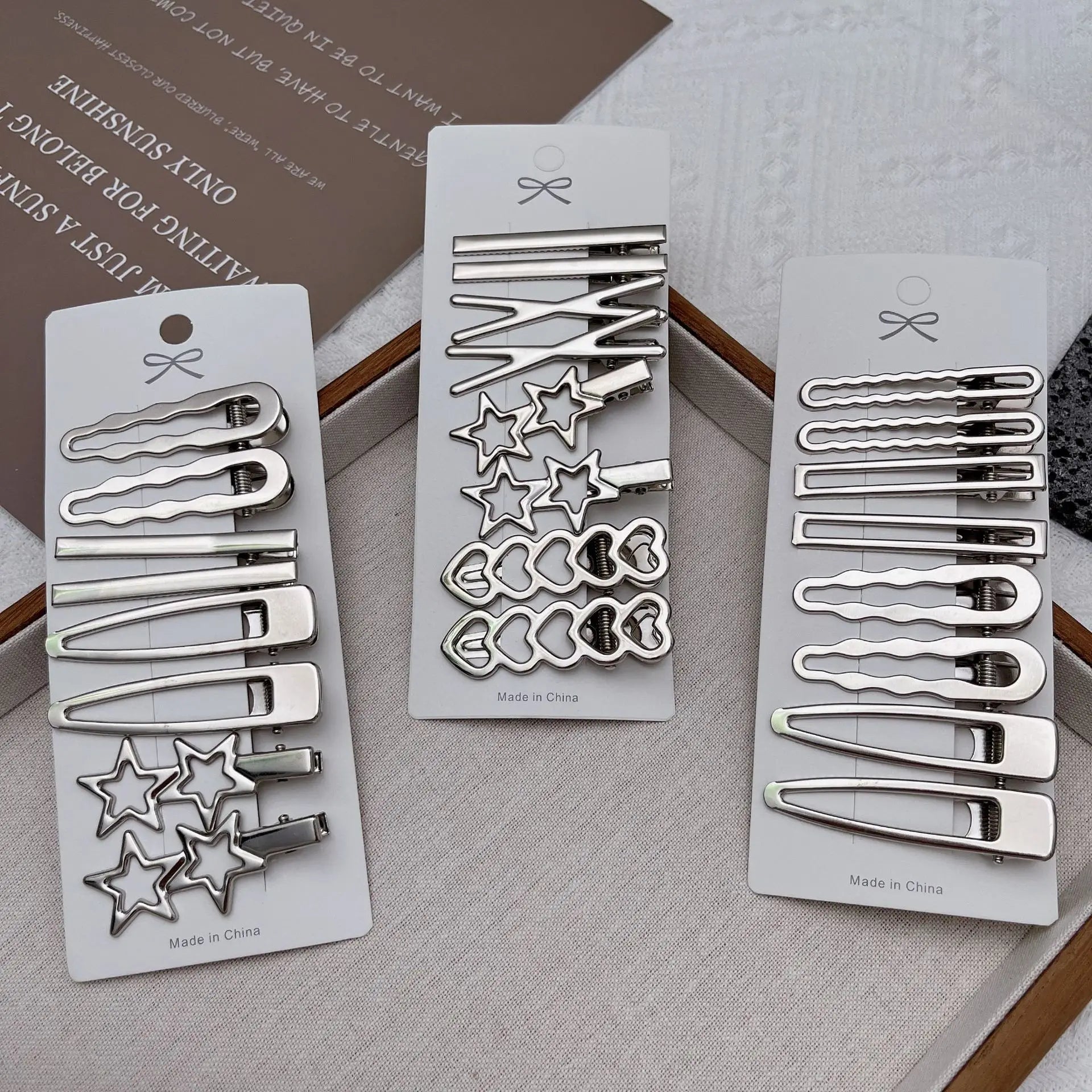 Sliver Metal Hair Clips