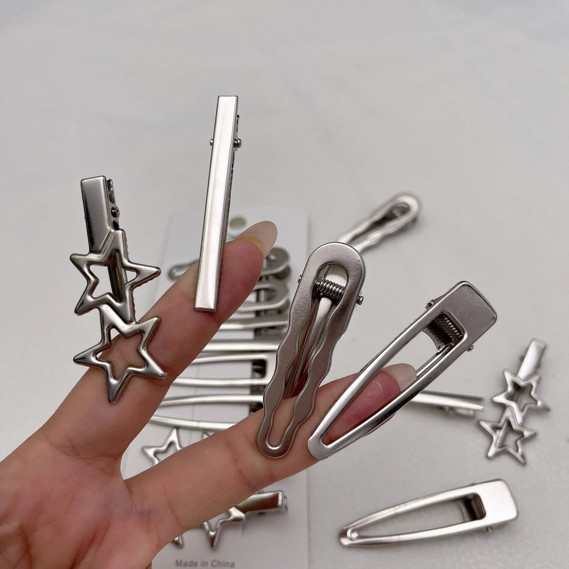 Sliver Metal Hair Clips