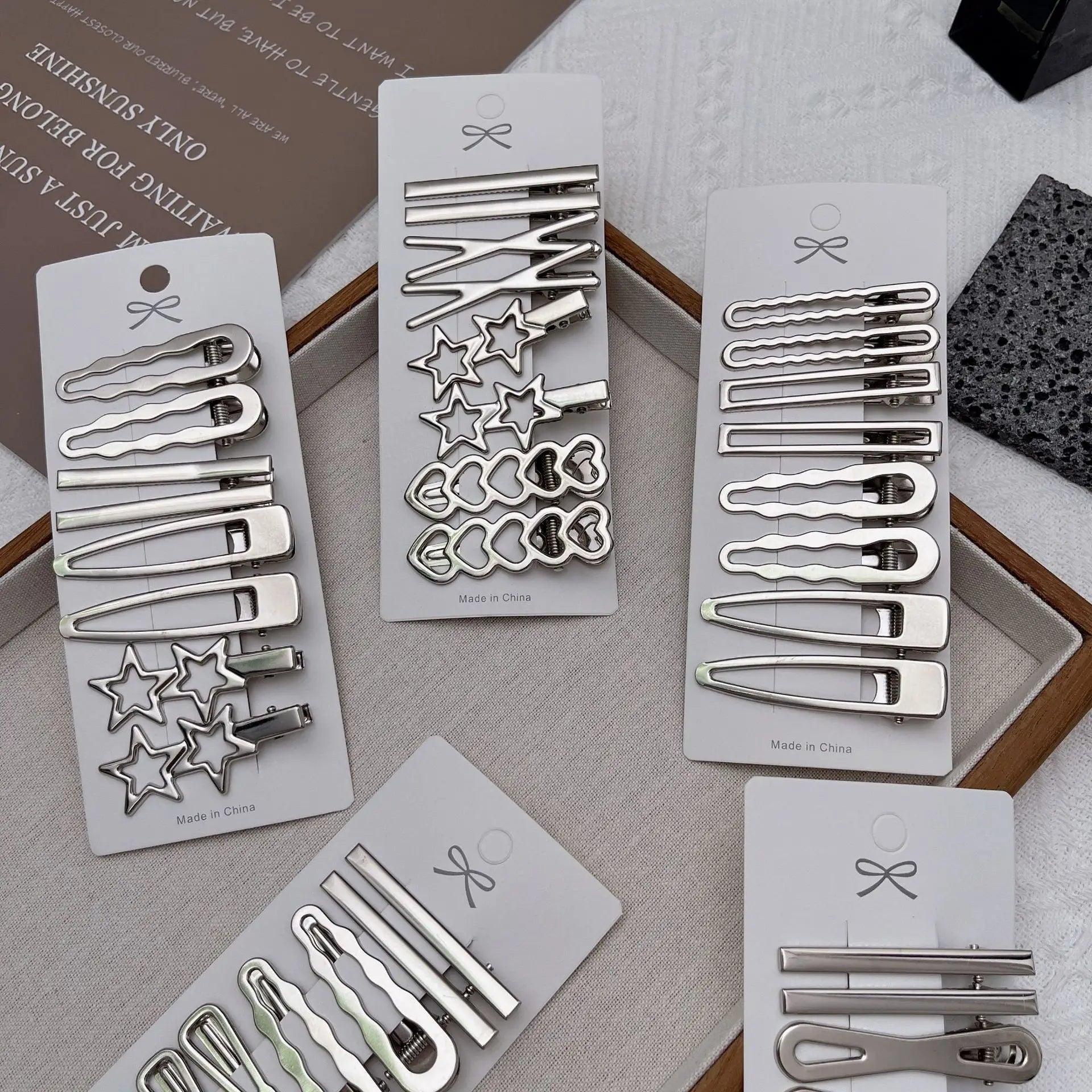 Sliver Metal Hair Clips