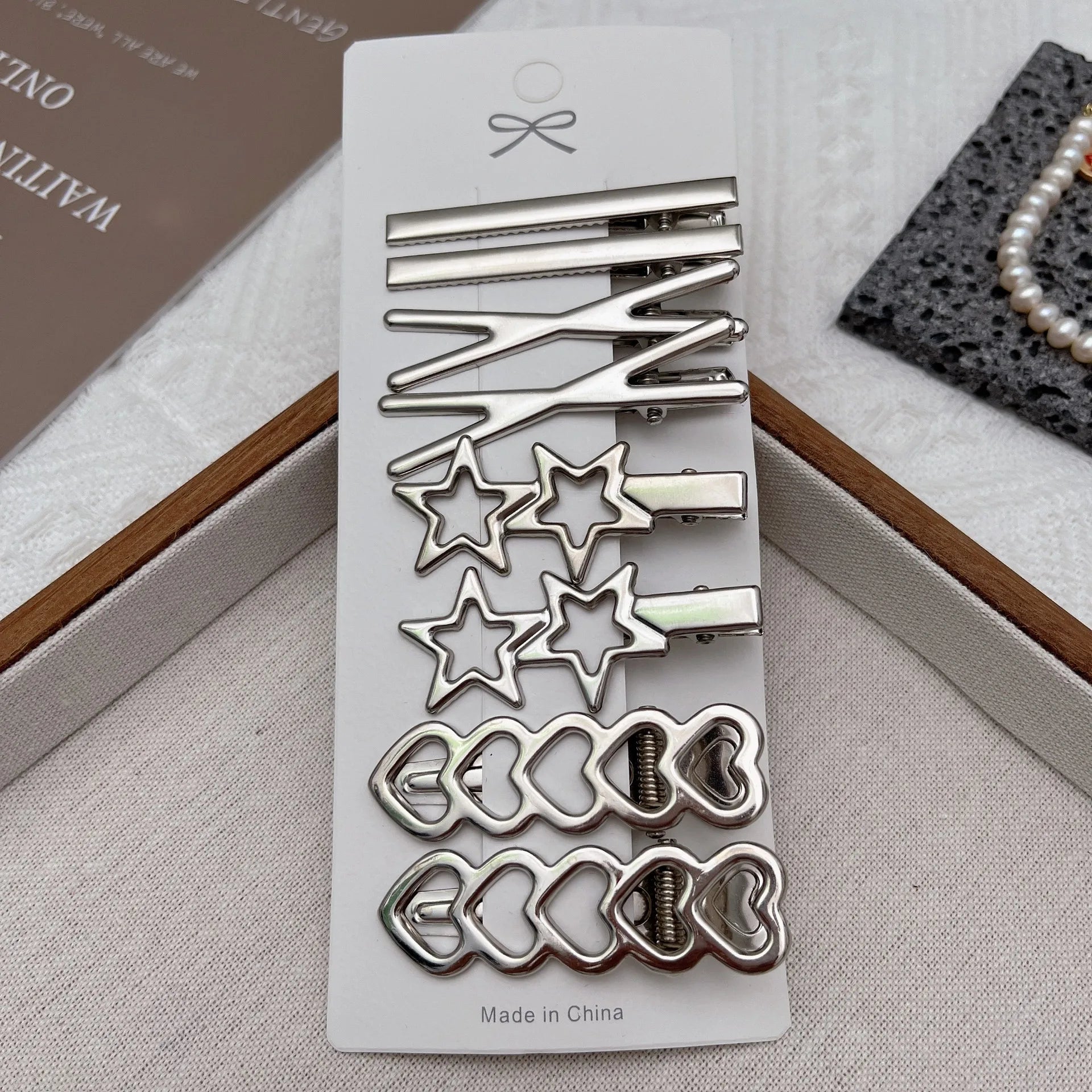 Sliver Metal Hair Clips