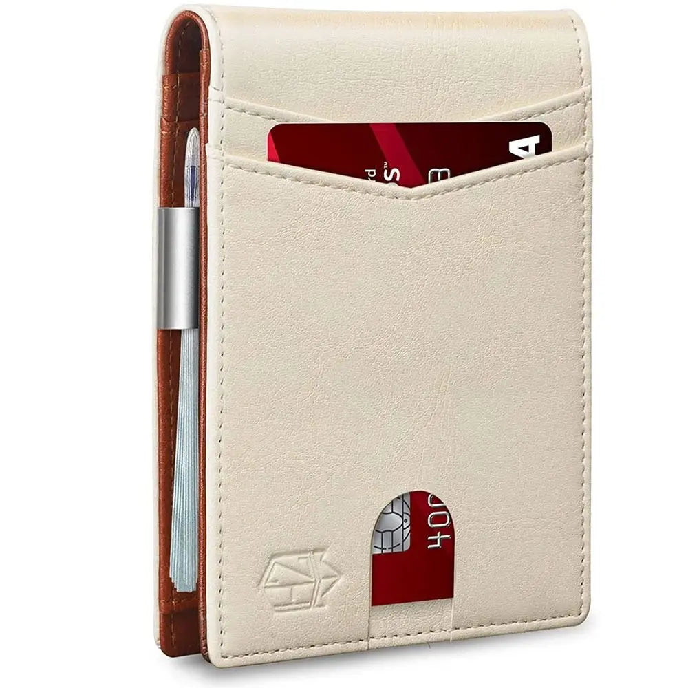 Minimalist RFID Leather Wallet (Slim + High Perceived Value)