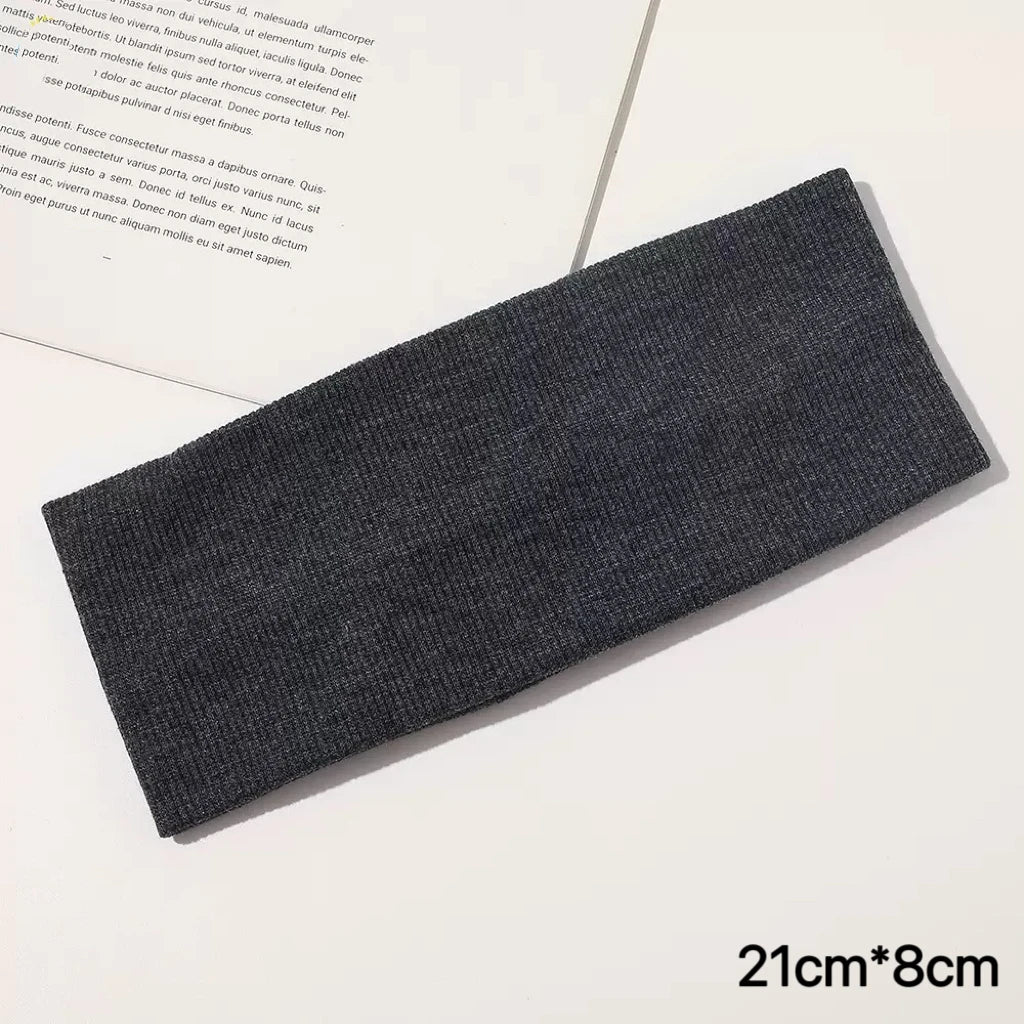 1 Pcs Black Headbands for Women No Slip Soft Hair