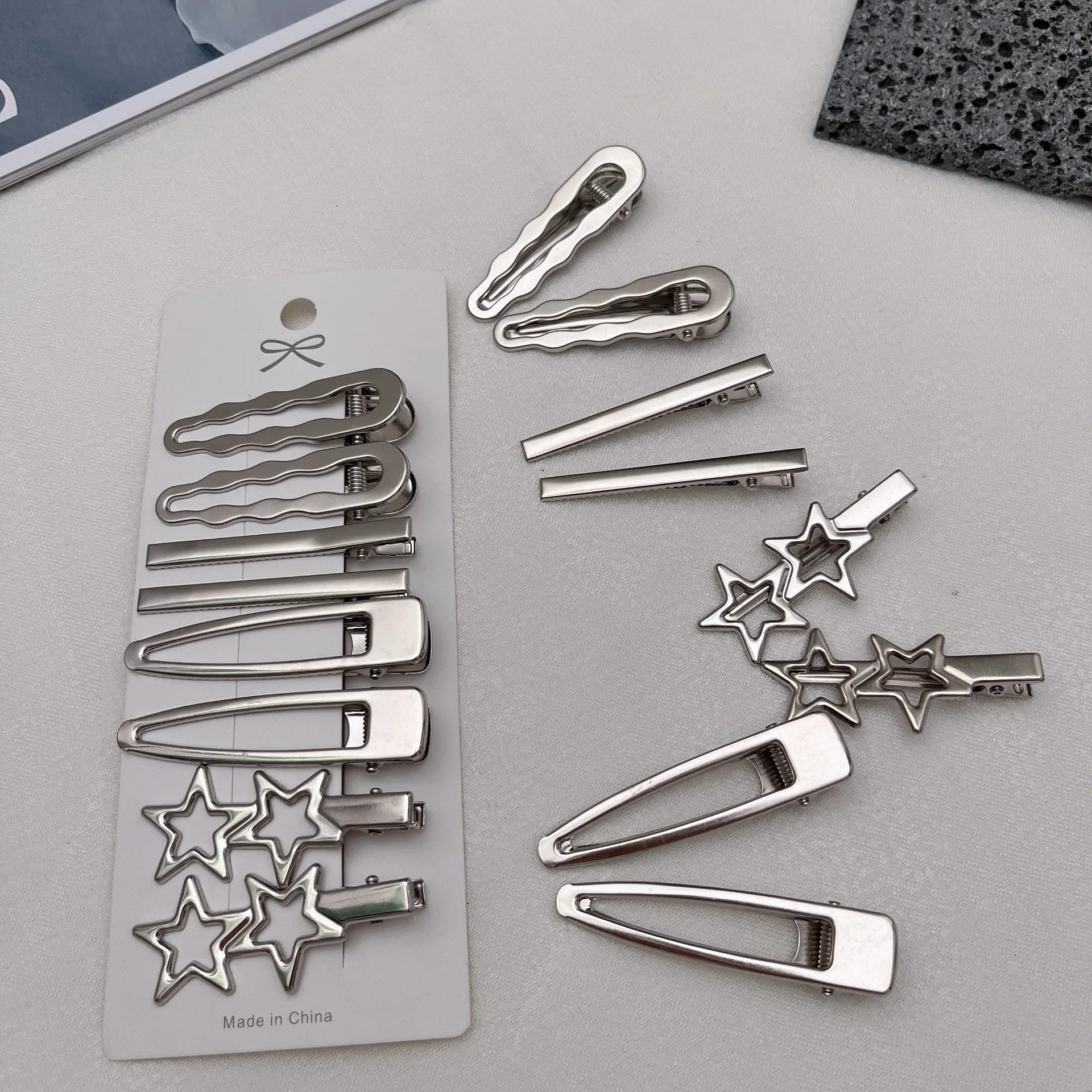 Sliver Metal Hair Clips