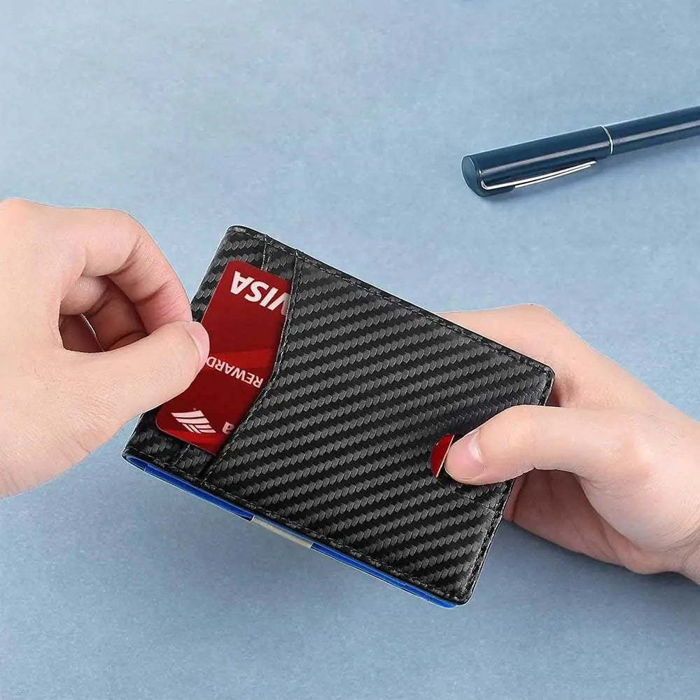 Minimalist RFID Leather Wallet (Slim + High Perceived Value)