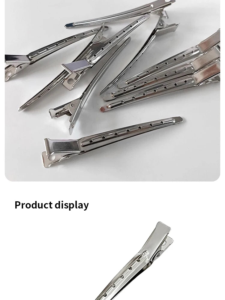 Hair Salon Hair Clips Metal Duckbill Crocodile Curling Hair