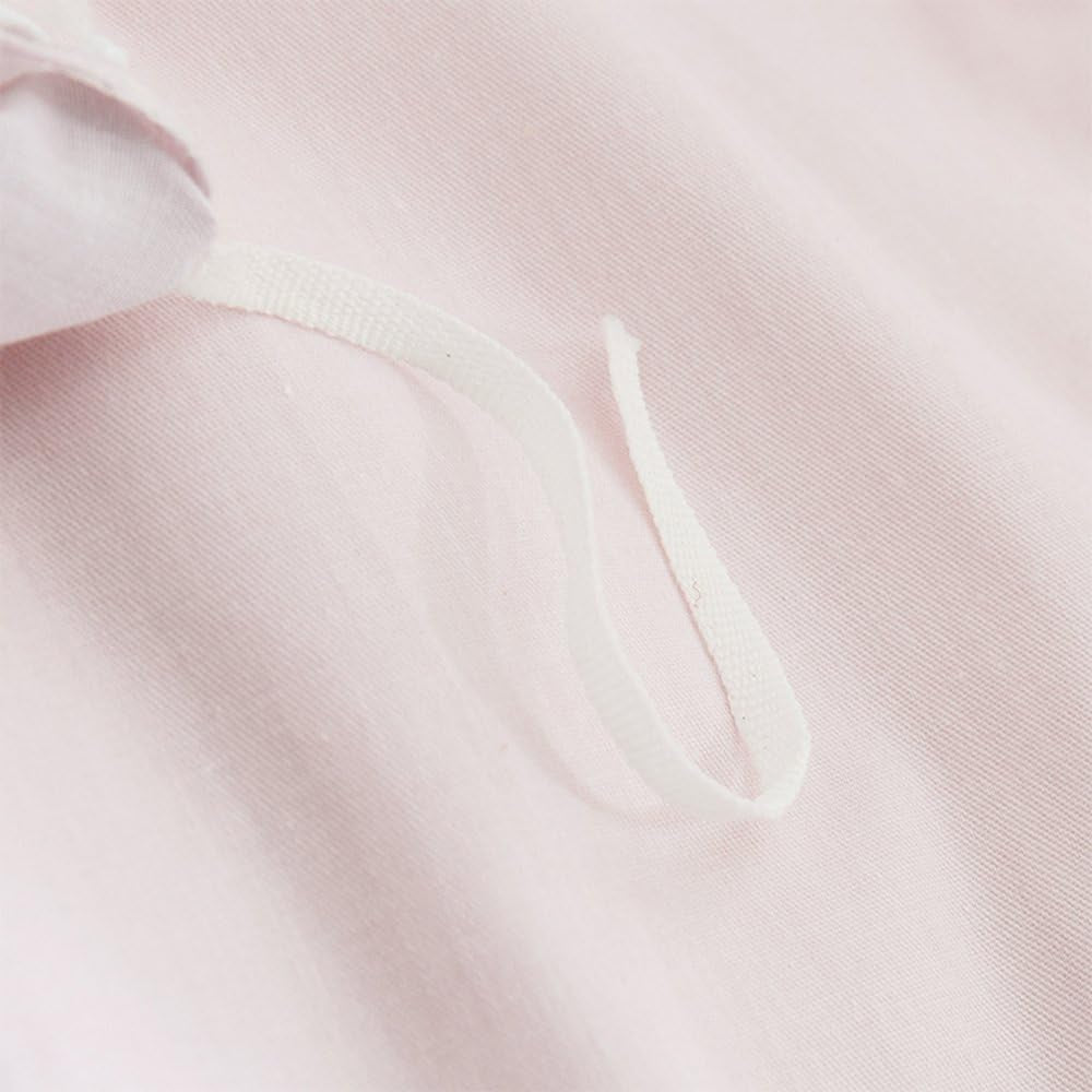 Soft Cartoon Floral Bedding Aesthetic Girls Duvet Cover Full Queen Pink Cotton Floral Comforter Cover for Toddler Women Kids Teen Bed Reversible Shabby Chic Flower Kawaii Bedding, No Comforter