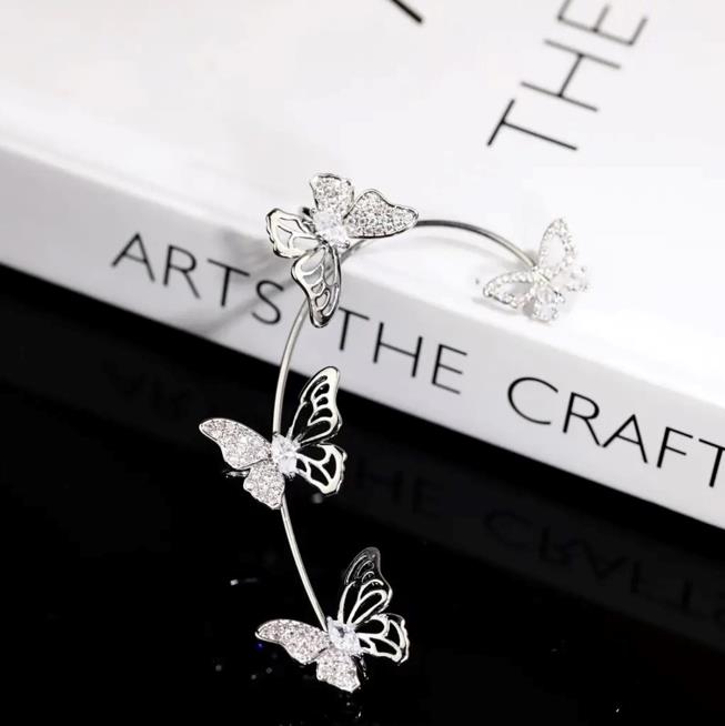 Women'S Elegant Butterfly Ear Cuffs