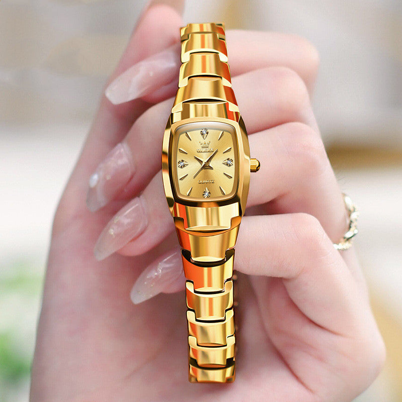 Tungsten Steel Quartz Women's Watch